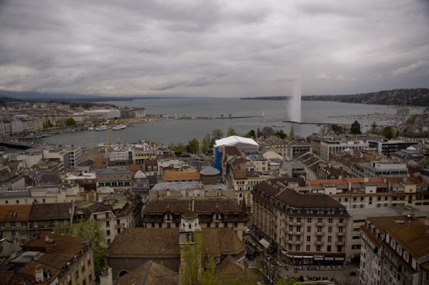 панорама Женевы